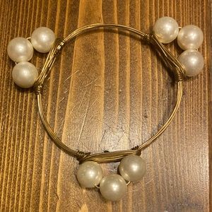 Bourbon & Boweties Pearl and Gold Bangle